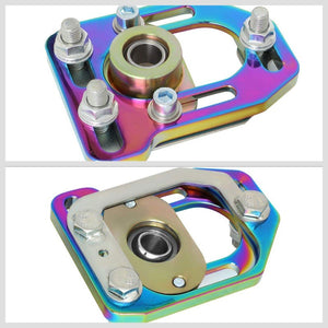 Neo Chrome Front Adjustable +/-3 Camber +/-2 Caster Plates Kit For 79-89 Mustang-Suspension-BuildFastCar