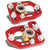 Aluminum Red Front Adjustable +/-3 Camber +/-2 Caster Plates For 79-89 Mustang-Suspension-BuildFastCar