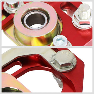 Aluminum Red Front Adjustable +/-3 Camber +/-2 Caster Plates For 79-89 Mustang-Suspension-BuildFastCar