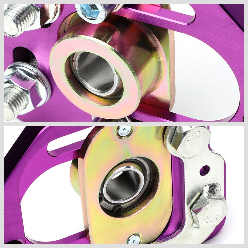 Aluminum Purple Front Adjustable +/-3 Camber +/-2 Caster Plate For 90-93 Mustang-Suspension-BuildFastCar