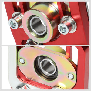 Aluminum Red Front Adjustable +/-3 Camber +/-2 Caster Plates For 90-93 Mustang-Suspension-BuildFastCar