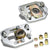 Silver Front Adjustable +/-3 Camber +/-2 Caster Plate Kit For 90-93 Ford Mustang-Suspension-BuildFastCar