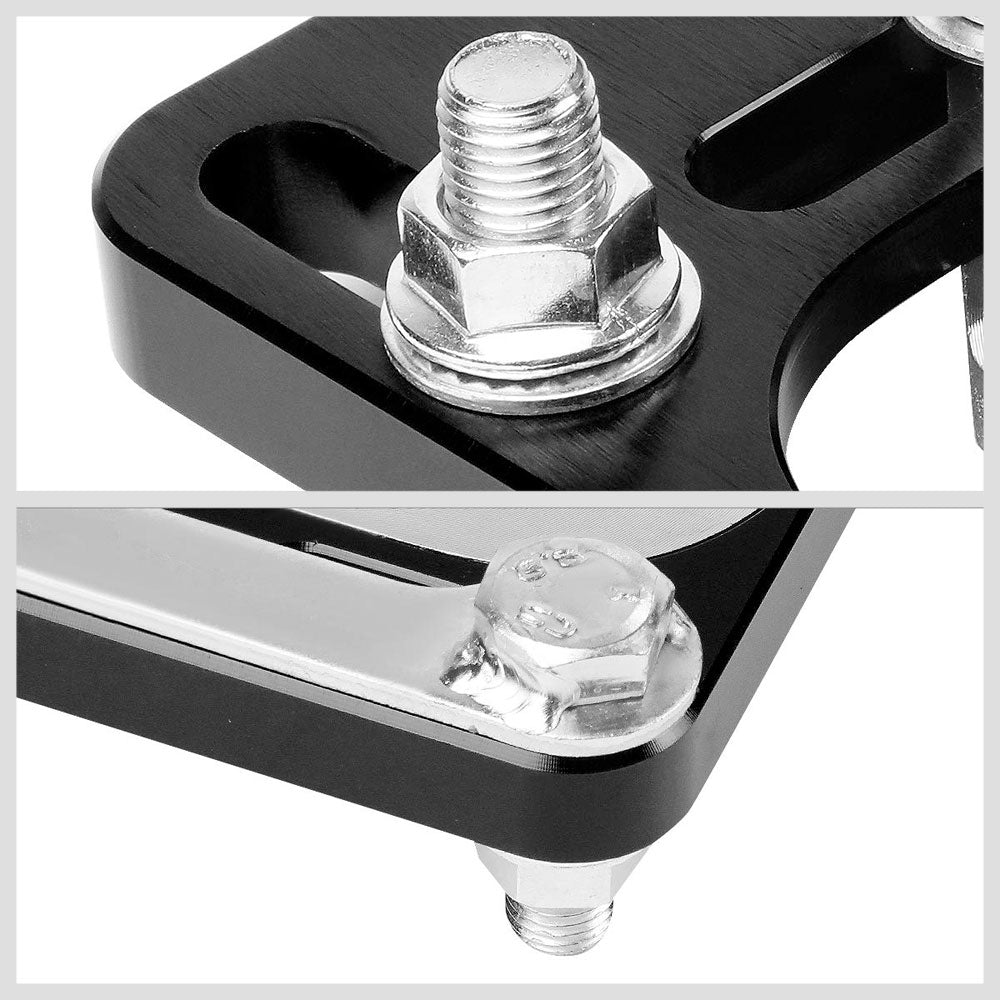 Front Adjustable Aluminum Black Camber/Caster Plate T2 For 94-04 Ford Mustang