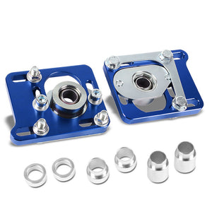 Front Adjustable Aluminum Blue Camber/Caster Plate T2 For 94-04 Ford Mustang-Suspension Arms-BuildFastCar