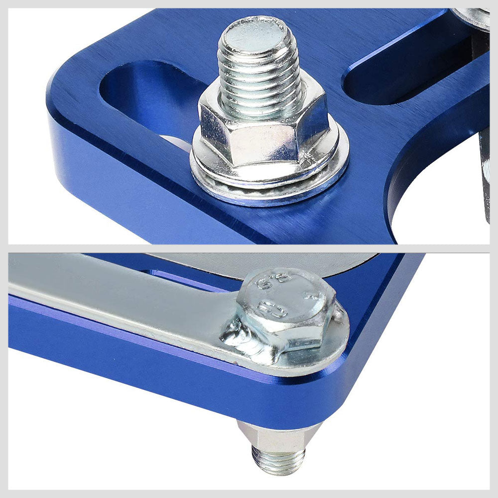 Front Adjustable Aluminum Blue Camber/Caster Plate T2 For 94-04 Ford Mustang