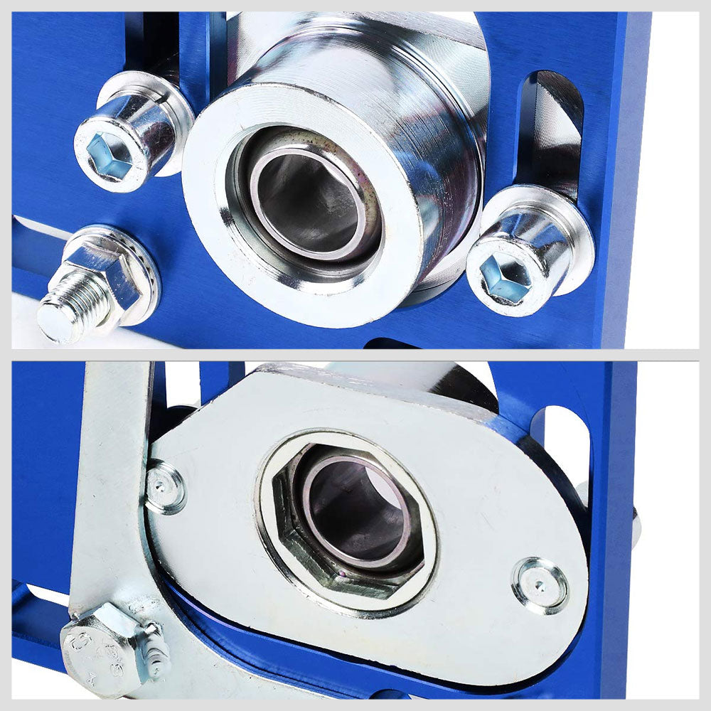 Front Adjustable Aluminum Blue Camber/Caster Plate T2 For 94-04 Ford Mustang