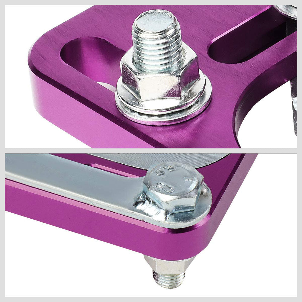 Front Adjustable Aluminum Purple Camber/Caster Plate T2 For 94-04 Ford Mustang