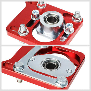 Front Adjustable Aluminum Red Camber/Caster Plate T2 For 94-04 Ford Mustang