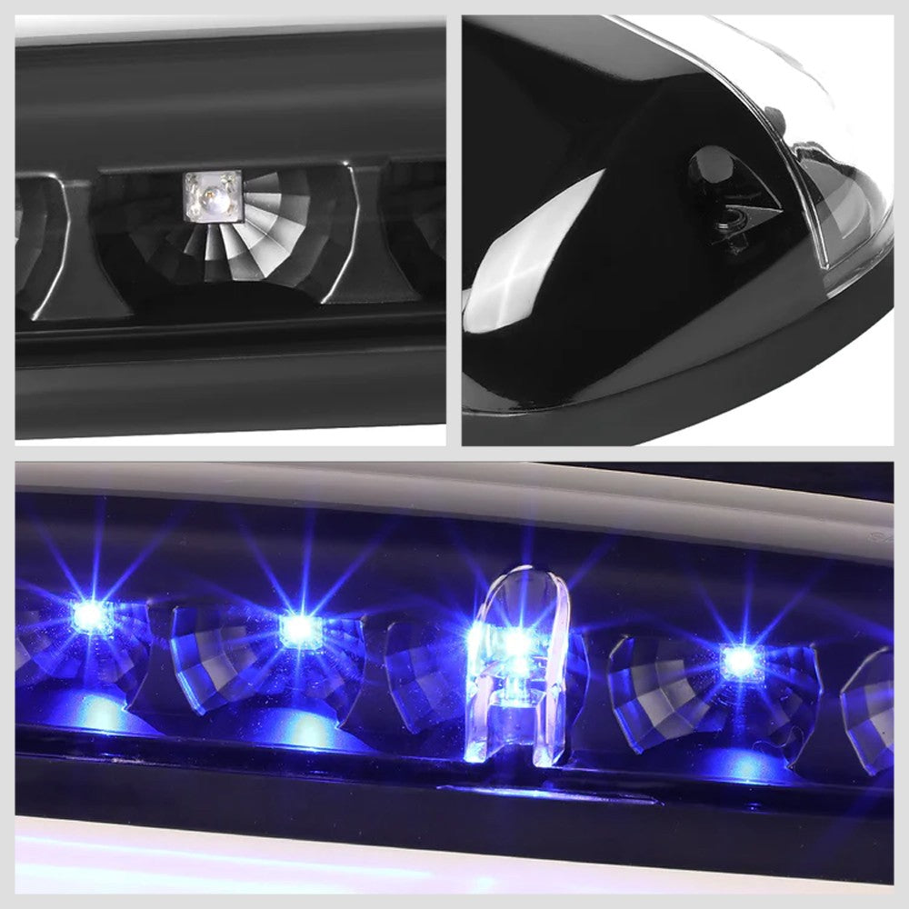 Black House/Clear Len/Blue LED Roof Light Cab Lamp For 02-06 Silverado/Sierra BFC-RFL-CHVSIL02-BK-BL