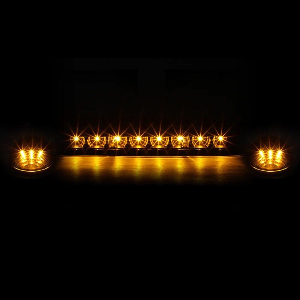 Black House/Clear Len/Yellow LED Roof Light Cab Lamp For 02-06 Silverado/Sierra BFC-RFL-CHVSIL02-BK-YL