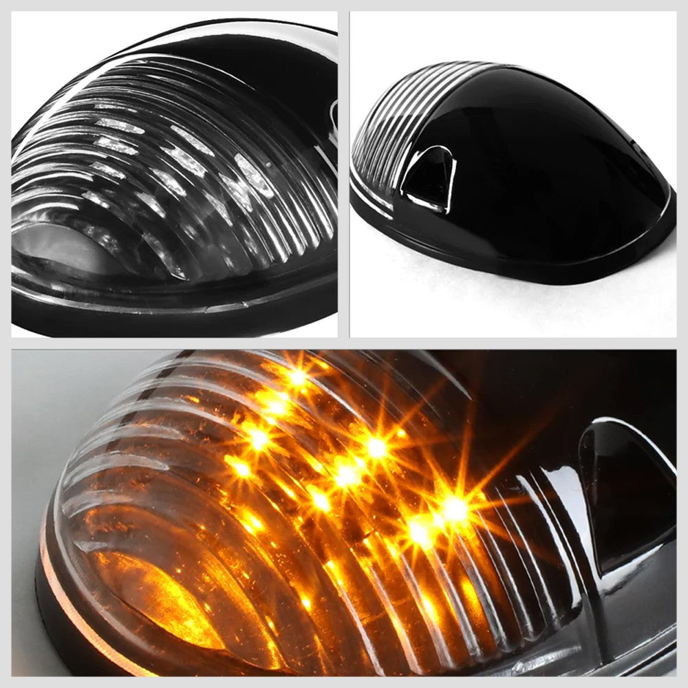 Black House/Clear Len/Yellow LED Roof Light Cab Lamp For 02-06 Silverado/Sierra BFC-RFL-CHVSIL02-BK-YL