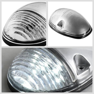 Chrome House/Clear Len/White LED Roof Light Cab Lamp For 02-06 Silverado/Sierra BFC-RFL-CHVSIL02-CH-WH