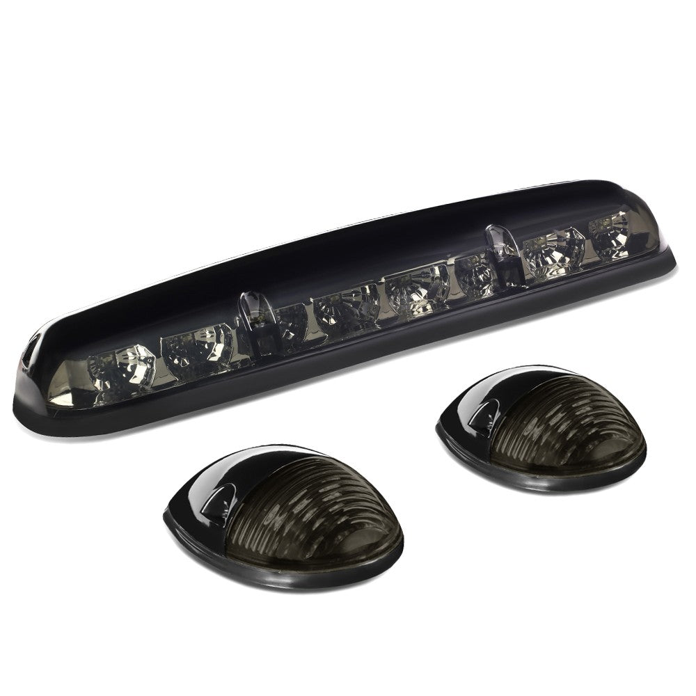 3PCS Blue LED Cab Roof Top Light OEM with ABS Smoke Lens For 02-07 Silverado1500 BFC-RFL02-SM-B