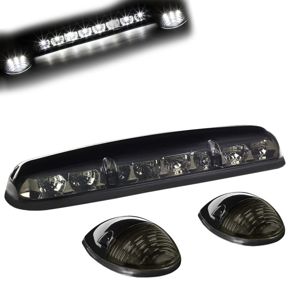 Smoked House&Len/White LED Roof Top Light Cab Lamp For 02-06 Silverado/Sierra BFC-RFL-CHVSIL02-SM-WH