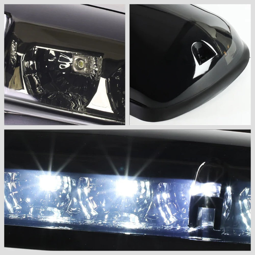 Smoked House&Len/White LED Roof Top Light Cab Lamp For 02-06 Silverado/Sierra BFC-RFL-CHVSIL02-SM-WH