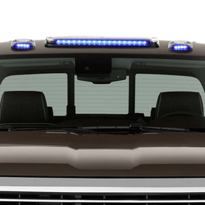 Chrome House/Clear Len/Blue LED Roof Light Cab Lamp For 07-13 Silverado/Sierra BFC-RFL-CHVSIL07-CH-BL