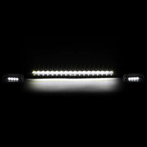 Chrome House/Clear Len/White LED Roof Light Cab Lamp For 07-13 Silverado/Sierra BFC-RFL-CHVSIL07-CH-WH