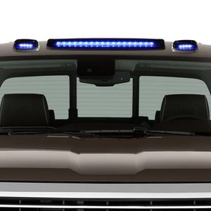 Smoked House&Len/Blue LED Roof Top Light Cab Lamp For 07-13 Silverado/Sierra BFC-RFL-CHVSIL07-SM-BL