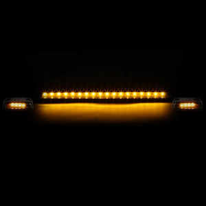 Smoked House&Len/Yellow LED Roof Top Light Cab Lamp For 07-13 Silverado/Sierra BFC-RFL-CHVSIL07-SM-AM