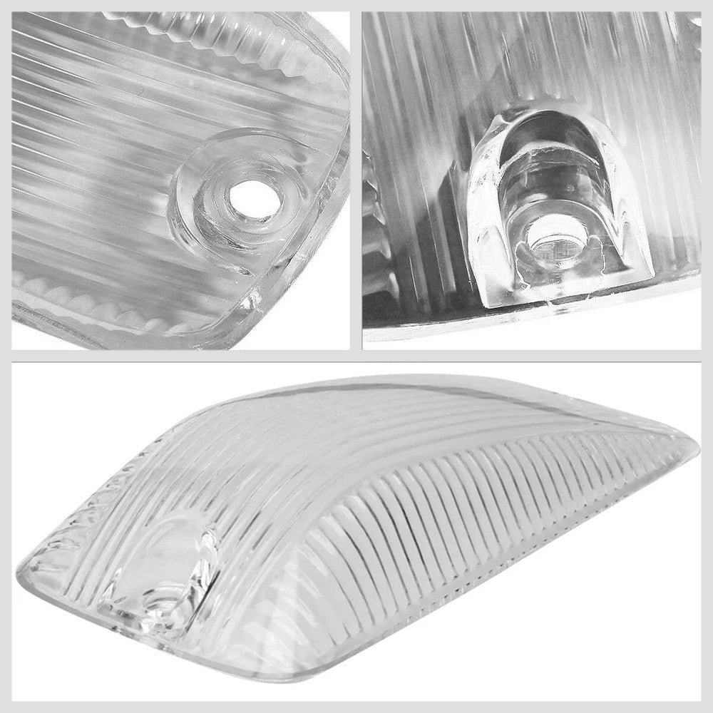 5PCS Blue LED Cab Roof Top Light Clear Lens For 88-02 Chevy C/K Pickup Suburban