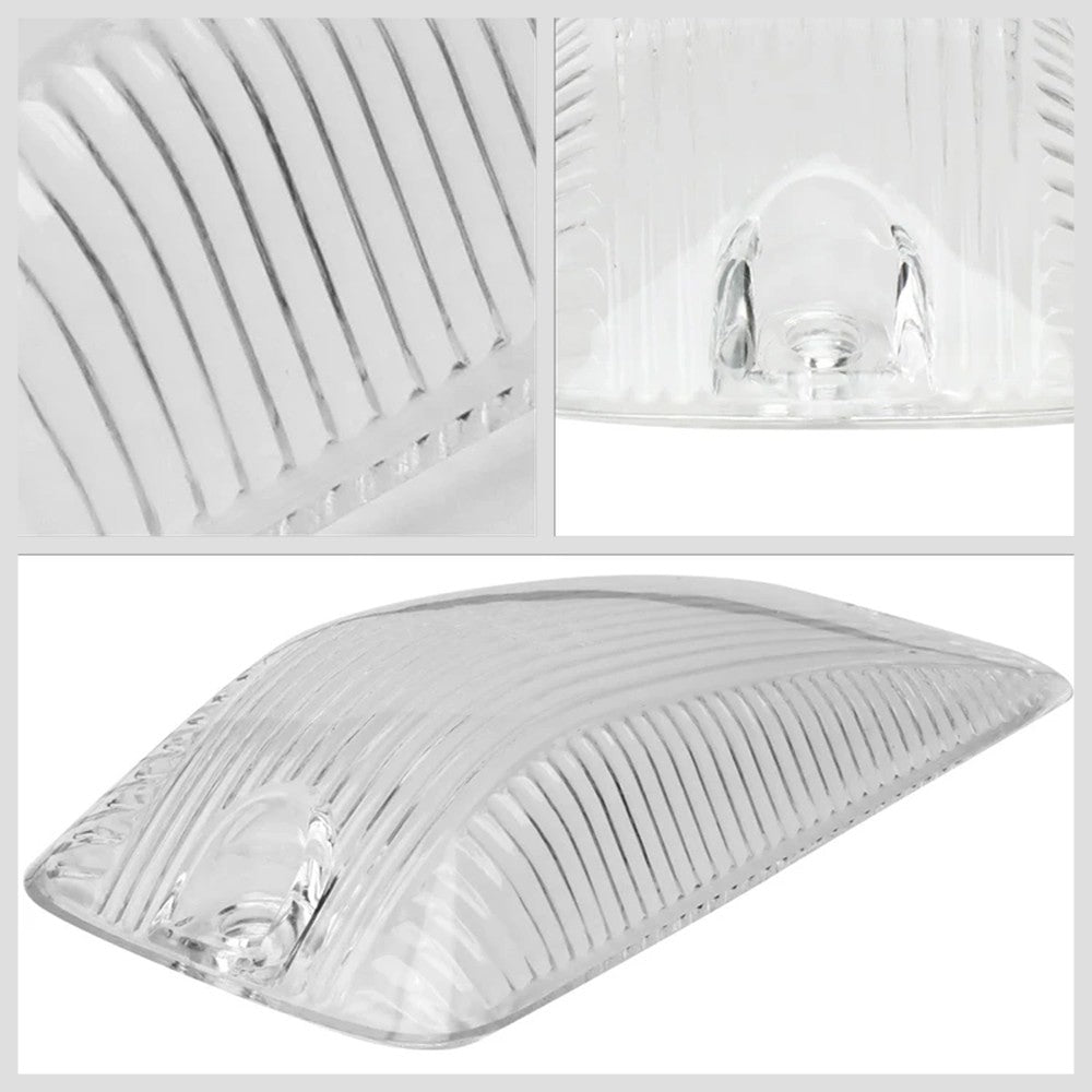 5PCS White LED Cab Roof Top Light Clear Lens For 88-02 Chevy C/K Pickup Tahoe