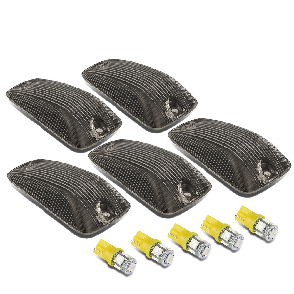 Smoked House&Len/Yellow LED Roof Top Light Cab Lamp For 88-02 Chevy C/K-Series BFC-RFL-CHVSIL88-SM-AM