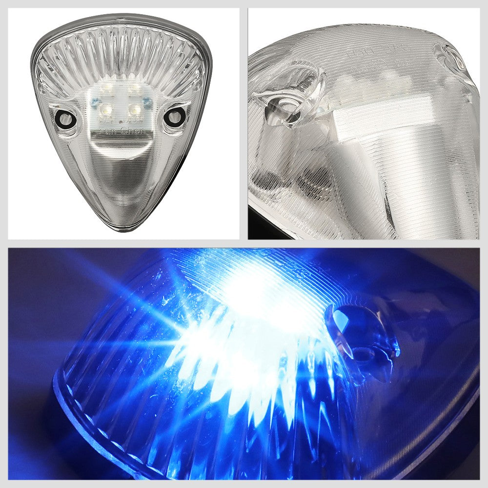5PCS Blue LED Cab Roof Top Light with ABS Clear Lens For 94-98 Ram 2500