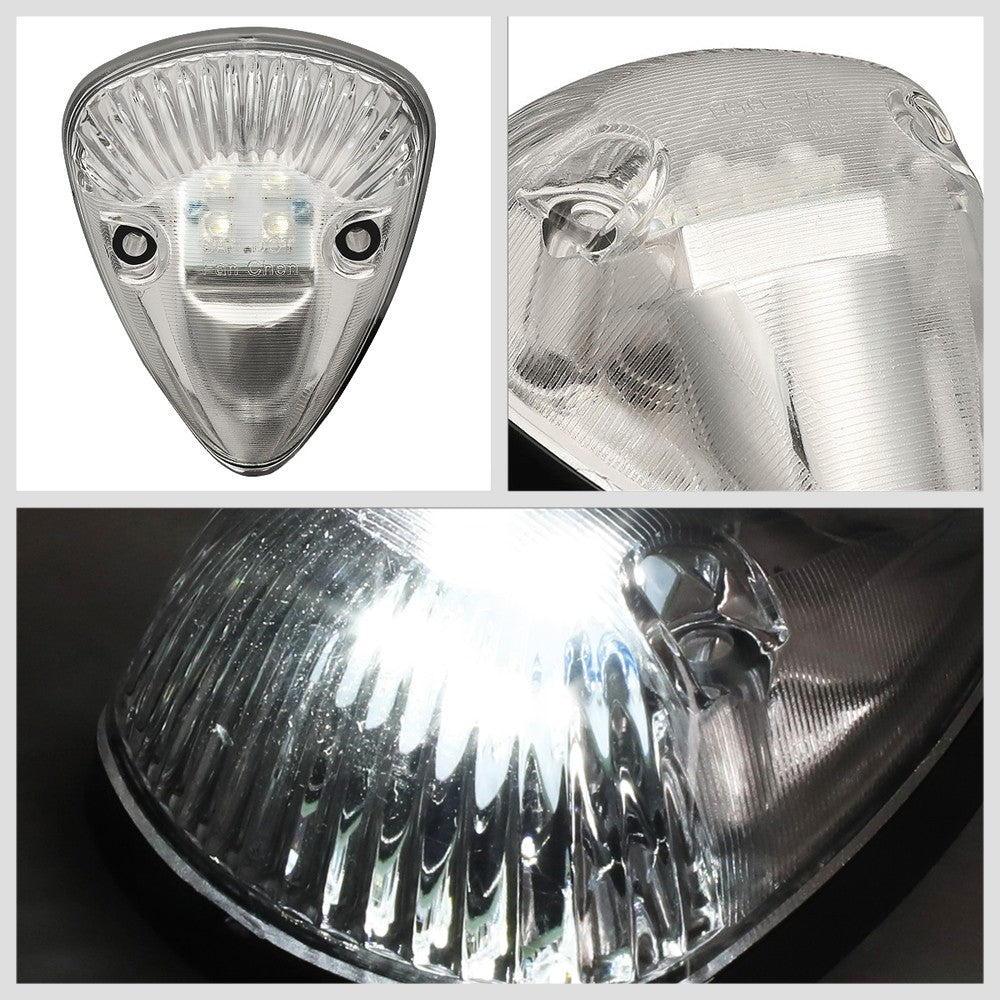 5PCS White LED Cab Roof Top Light with ABS Clear Lens For 94-98 Ram 2500