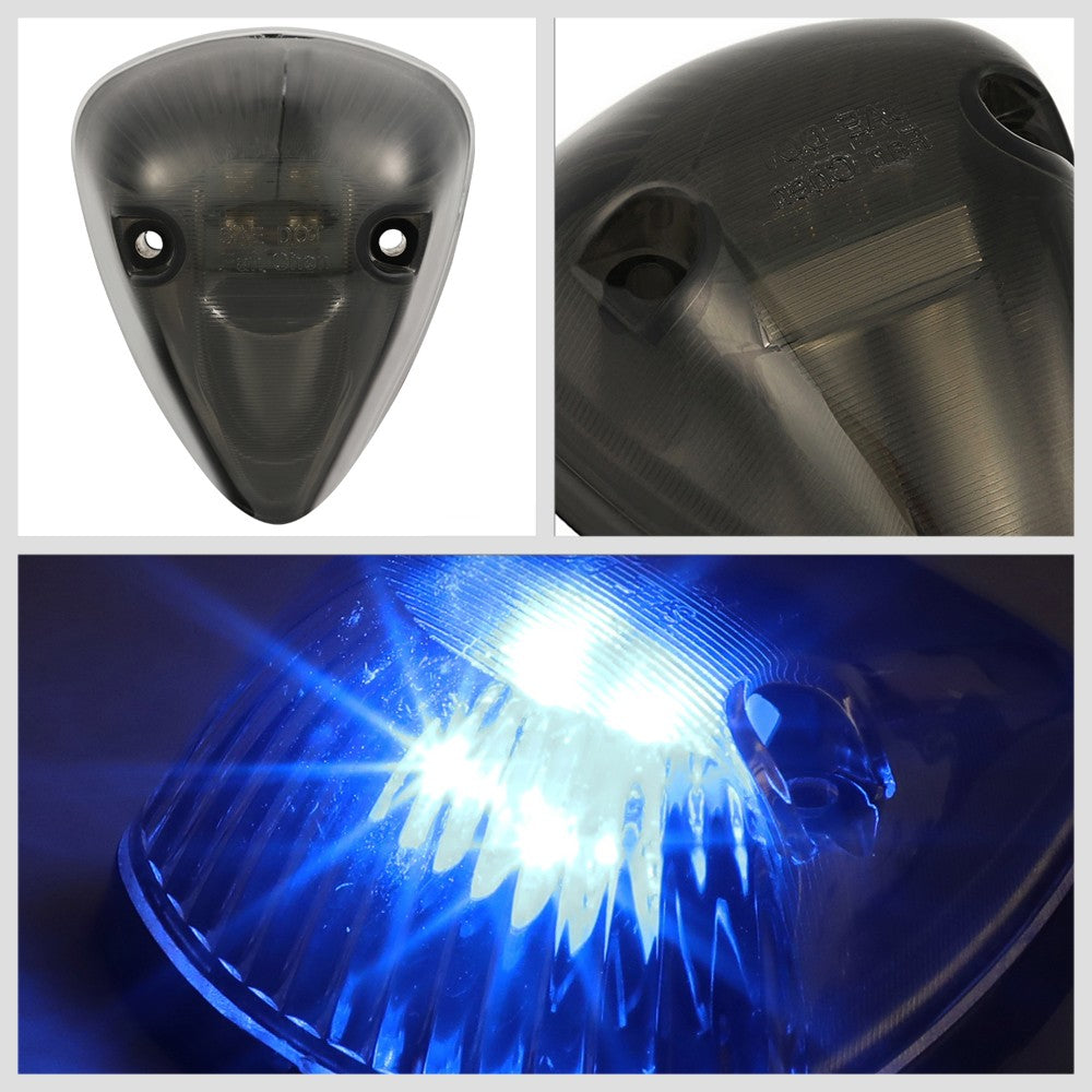 5PCS Blue LED Cab Roof Top Light with ABS Smoke Lens For 94-98 Ram 3500