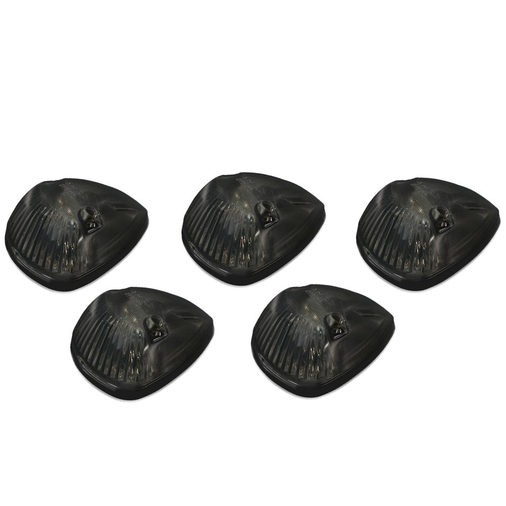5PCS Amber  LED Cab Roof Top Light OEM with ABS Smoke Lens For 84-98 Ram 1500 BFC-RFL94-SM-Y