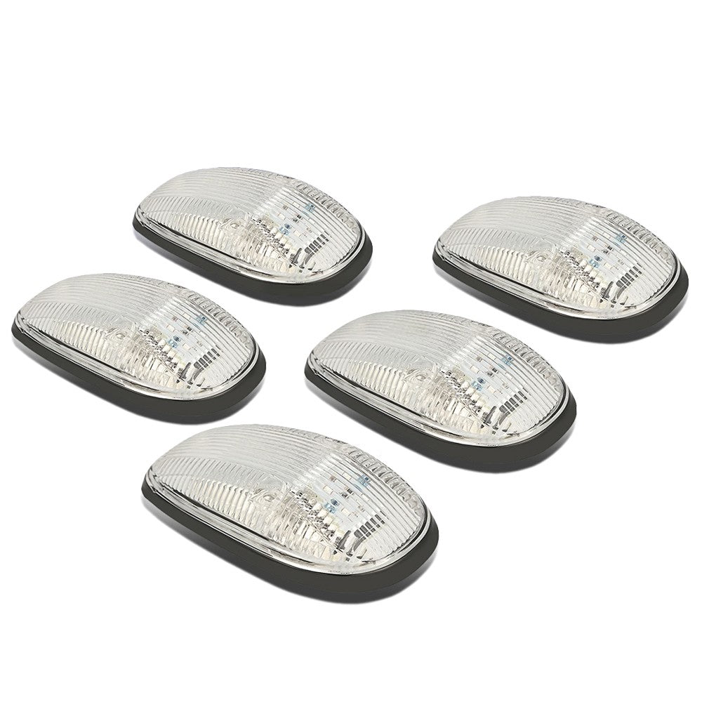 5PCS Blue LED Cab Roof Top Light OEM with ABS Clear Lens For 99-02 Ram 3500 BFC-RFL99-CH-B