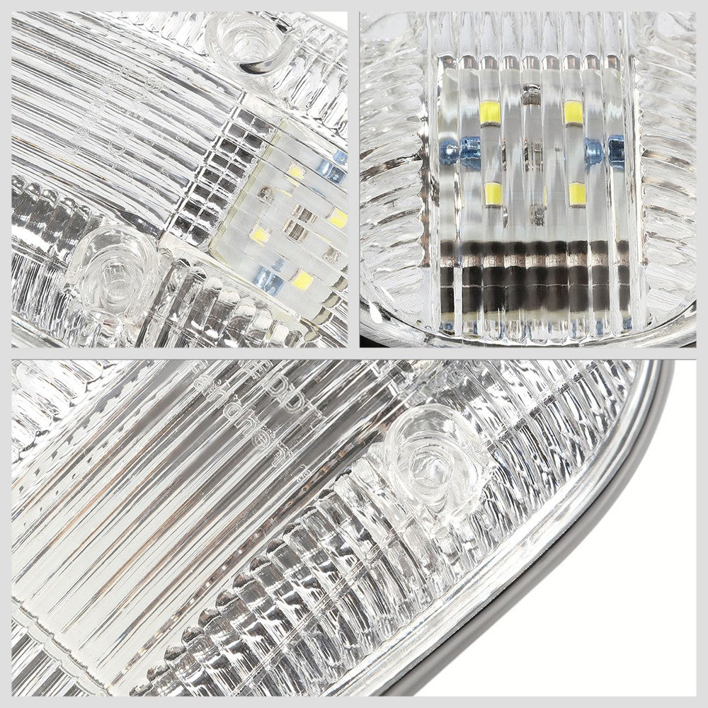 5PCS Blue LED Cab Roof Top Light with ABS Clear Lens For 99-02 Ram 3500