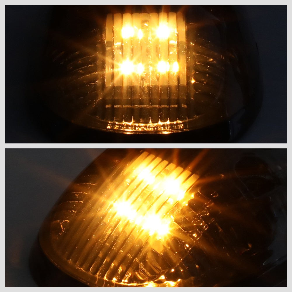 5PCS Amber LED Cab Roof Top Light with ABS Smoke Lens For 99-02 Ram 2500