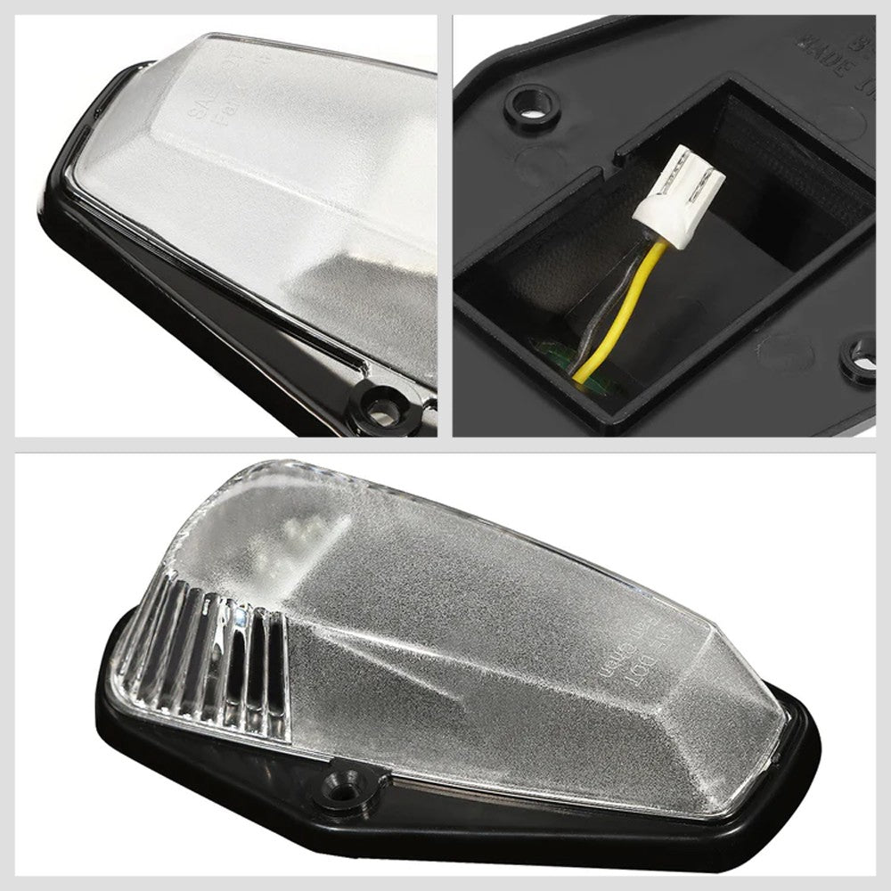 Chrome House/Clear Len/Yellow LED Roof Top Light Cab Lamp For 80-96 F-Series BFC-RFL-15080-CH-YL