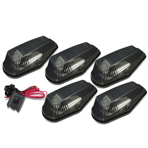 5PCS Blue LED Cab Roof Top Light OEM with ABS Smoke Lens Switch For 80-96 F-150 BFC-RFL15080-SM-B