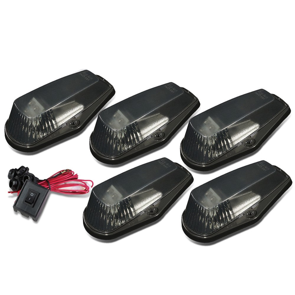 5PCS White LED Cab Roof Top Light OEM with ABS Smoke Lens Switch For 80-96 F-350 BFC-RFL15080-SM-W