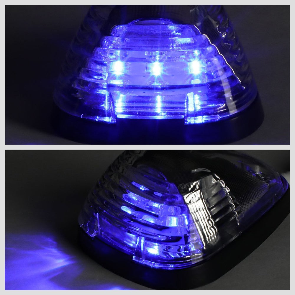 5PCS Blue LED Cab Roof Top Light with ABS Clear Lens For 99-16 F-150 SD