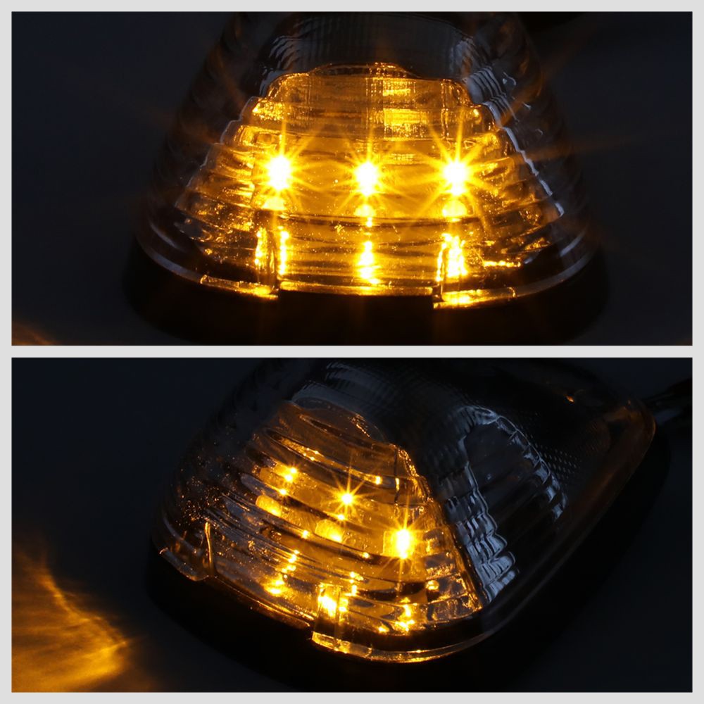 5PCS Amber LED Cab Roof Top Light with ABS Clear Lens For 99-16 F-250 SD
