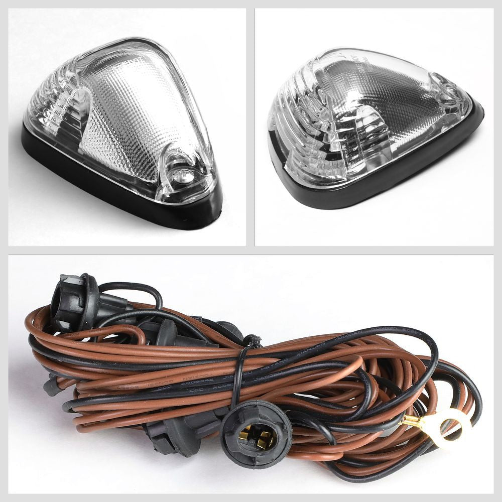 5PCS Amber LED Cab Roof Top Light with ABS Clear Lens For 99-16 F-250 SD