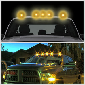 5PCS Amber LED Cab Roof Top Light with ABS Clear Lens For 99-16 F-250 SD