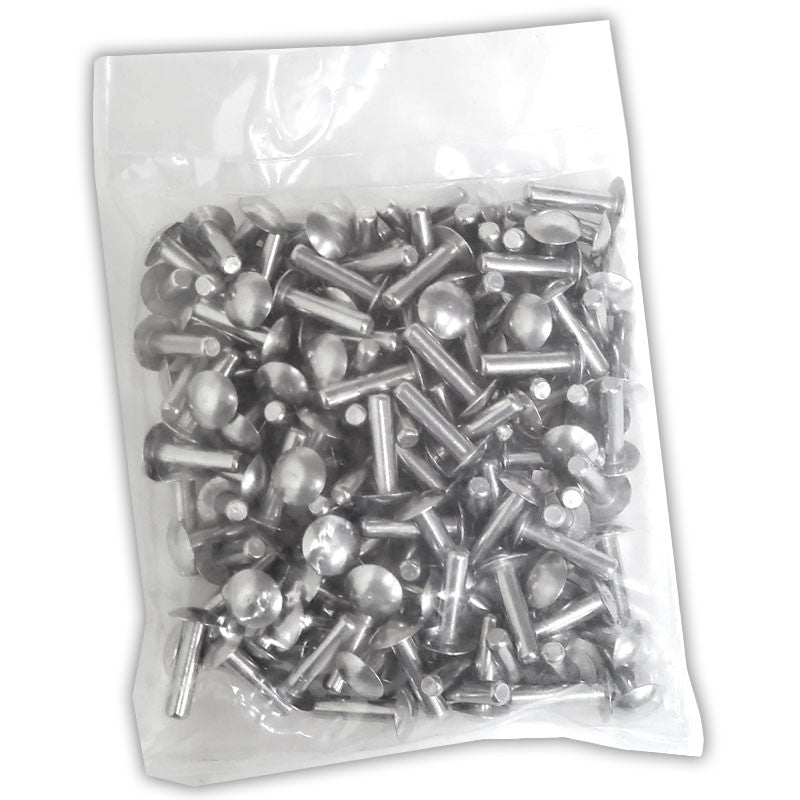 100x L/25mm 1/4" Dia Alu Brazier Head Solid Rivet Fastener Hard Trailer Repair-Hardware Fasteners-BuildFastCar-BFC-TTP-SRT-BZH-025-100-HD