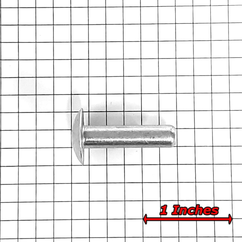 100x L/25mm 1/4" Dia Alu Brazier Head Solid Rivet Fastener Soft Trailer Repair-Hardware Fasteners-BuildFastCar-BFC-TTP-SRT-BZH-025-100-ST