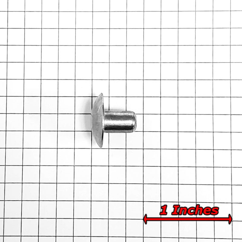 100x L/9.5mm 1/4" Dia Alu Brazier Head Solid Rivet Fastener Soft Trailer Repair-Hardware Fasteners-BuildFastCar-BFC-TTP-SRT-BZH-025-038-ST