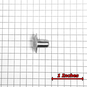 100x L/9.5mm 1/4" Dia Alu Brazier Head Solid Rivet Fastener Soft Trailer Repair-Hardware Fasteners-BuildFastCar-BFC-TTP-SRT-BZH-025-038-ST