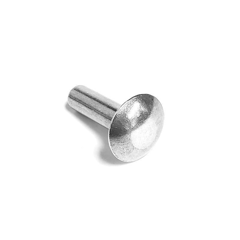 100x L/22mm 1/4" Dia Alu Brazier Head Solid Rivet Fastener Soft Trailer Repair-Hardware Fasteners-BuildFastCar-BFC-TTP-SRT-BZH-025-087-ST