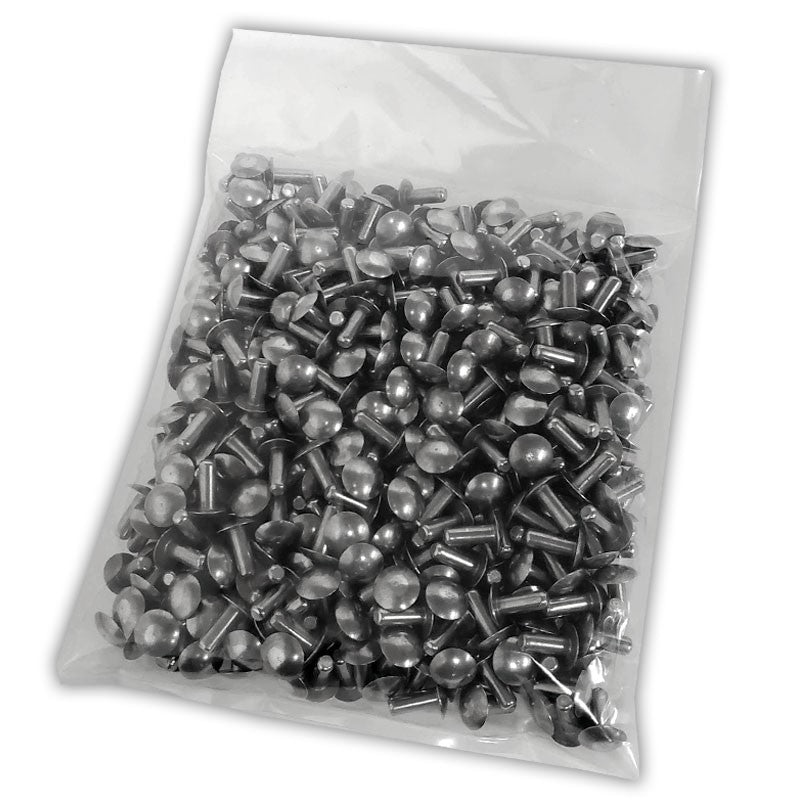 100x L/13mm 3/16" Dia Alu Brazier Head Solid Rivet Fastener Hard Trailer Repair-Hardware Fasteners-BuildFastCar-BFC-TTP-SRT-BZH-018-050-HD
