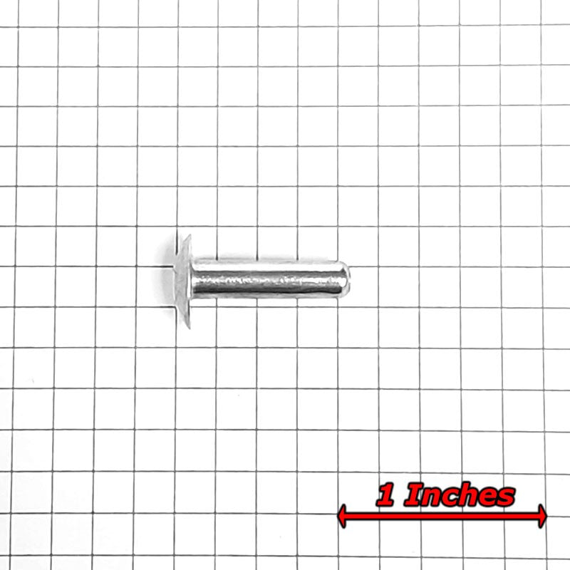 100x L/19mm 3/16" Dia Alu Brazier Head Solid Rivet Fastener Soft Trailer Repair-Hardware Fasteners-BuildFastCar-BFC-TTP-SRT-BZH-018-075-ST