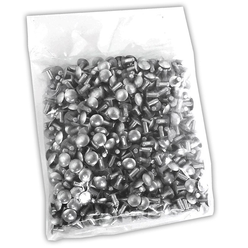 100x L/9.5mm 3/16" Dia Alu Brazier Head Solid Rivet Fastener Soft Trailer Repair-Hardware Fasteners-BuildFastCar-BFC-TTP-SRT-BZH-018-038-ST