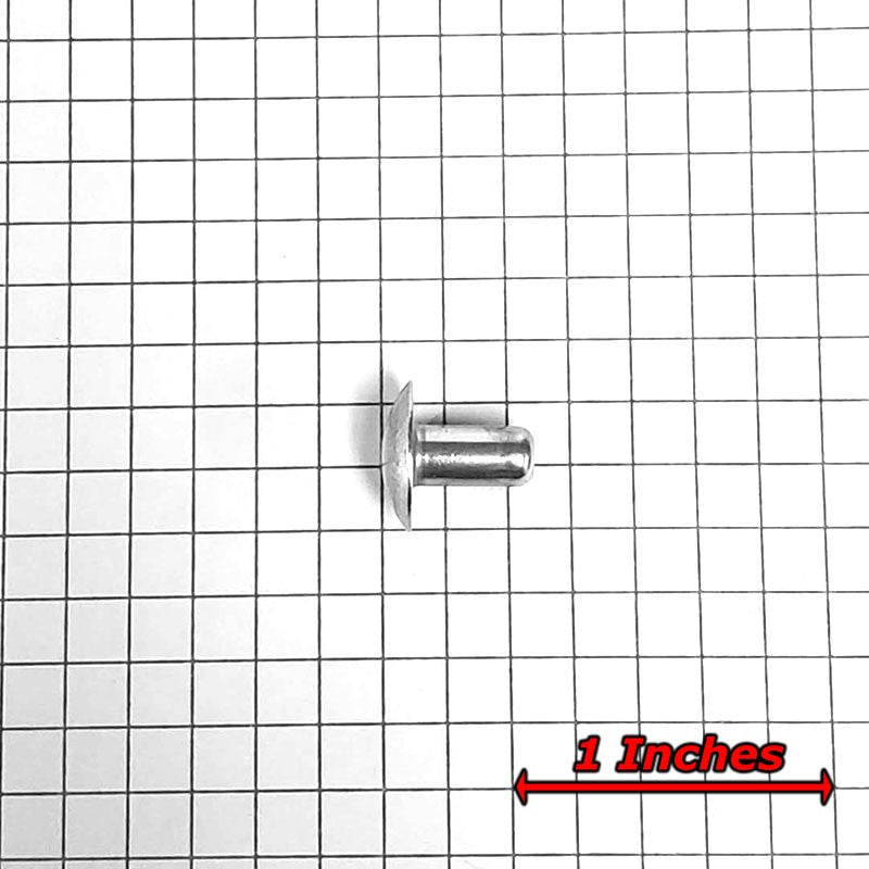 100x L/9.5mm 3/16" Dia Alu Brazier Head Solid Rivet Fastener Soft Trailer Repair-Hardware Fasteners-BuildFastCar-BFC-TTP-SRT-BZH-018-038-ST