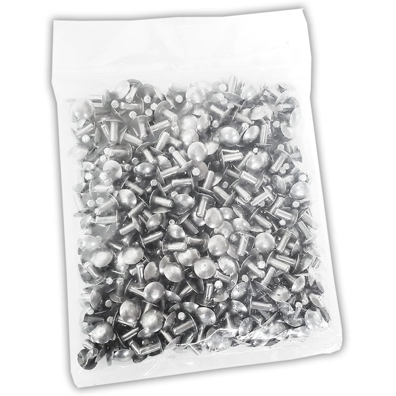 100x L/10mm 3/16" Dia Alu Brazier Head Solid Rivet Fastener Soft Trailer Repair-Hardware Fasteners-BuildFastCar-BFC-TTP-SRT-BZH-018-044-ST